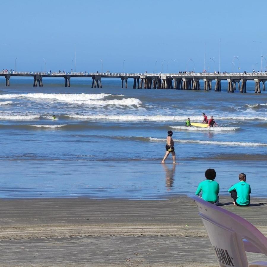 Apartamento Ap Beira-Mar Com Wi-Fi E Garagem Mongaguá Exterior foto