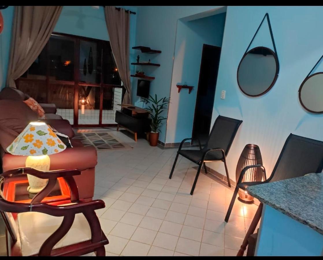 Apartamento Ap Beira-Mar Com Wi-Fi E Garagem Mongaguá Exterior foto